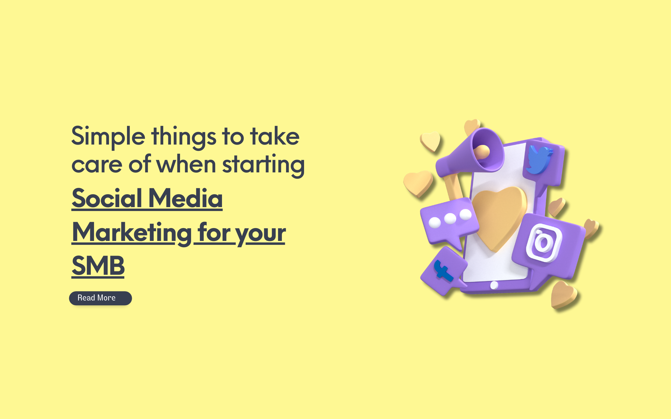Simple things to take care of when starting Social Media Marketing for your SMB